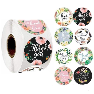 OEM Polyester Çiçek Düğün Teşekkür Ederim Etiketler Gelin Duş Hediye Etiketi