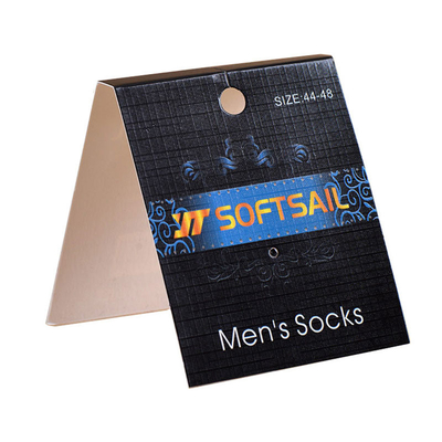 ODM Karton Giyim Etiketi Etiketi Çorap Sarma Etiketleri Paketleme 5x9