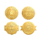 Metalik Altın Folyo Kabartma Zarf Mühür Etiketi Özel Logo