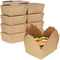 Gıda Sınıfı Tek Kullanımlık Kraft Kağıt Kutu Karton Tepsiler Ambalaj