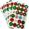 Kart Hediye Zarf Kutusu için Kişiselleştirilmiş Yuvarlak Merry Christmas PVC Etiket Etiket Etiketleri