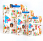 Çocuk Hayvan Karikatür Karton Alışveriş Çantası Doğum Günü Hediyesi Paketleme 150gsm