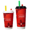 ODM 9oz Kağıt Tek Kullanımlık Noel Kupası İçecek Kahve Süt Çayı