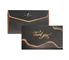 5x5 CMYK Baskı Kabartmalı Kağıt Hediye Kartı Zarfları Altın Damgalama Logolu