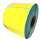 Termal Yazıcı için Suya Dayanıklı Etiket Kağıt Rulo Renkli Yuvarlak Sarı İrsaliye